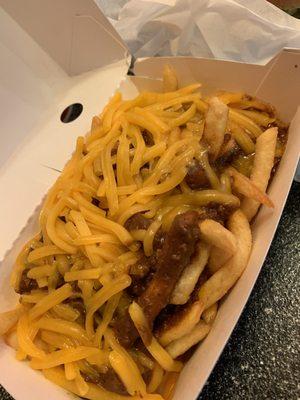 Chili fries with Chili Cheese Fries