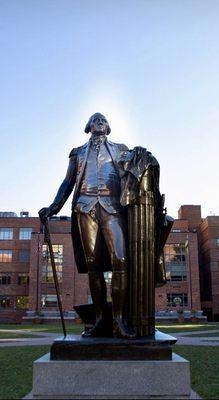 George Washington statue at GWU