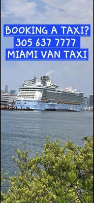 Let us drive you to Miami seaport book with us 305 6377777