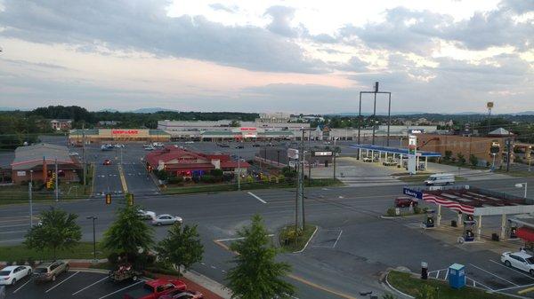 View of Delco Plaza from my hotel room