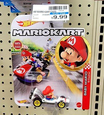 Baby Mario die-cast Hot Wheel. I'd never heard of Baby Mario. I had to ask my son. Ha!