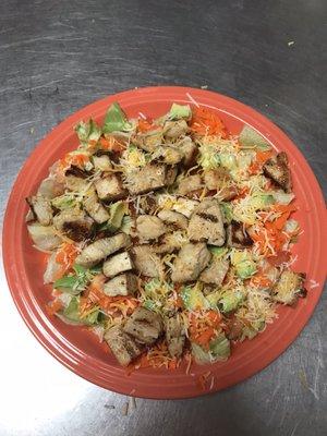 Chicken fajita salad