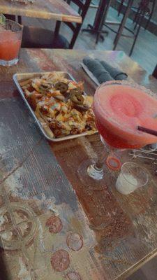 Loaded Fries & frozen daiquiri