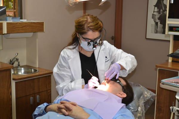 Gentle Smiles Dr. Elizabeth Persky with patient.