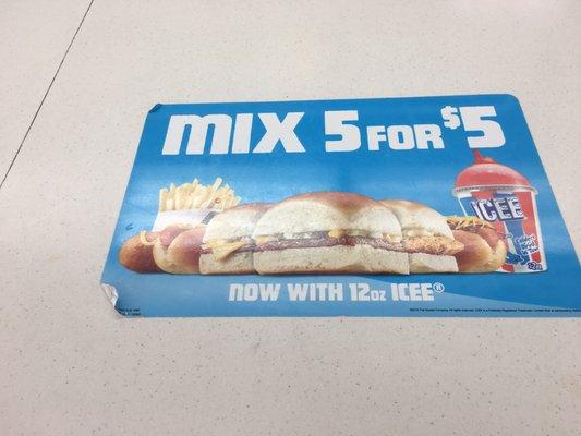 Mix 5 for only 5 bucks