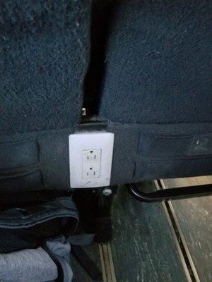 Plugs do not work on bus.