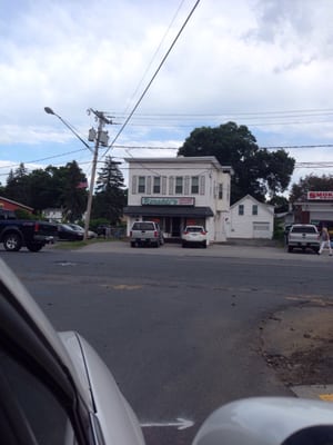 Small white building