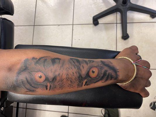 Tiger Eyes Tattoo