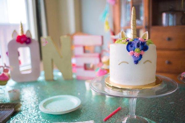 A first birthday party fit for the sweetest unicorn of all time