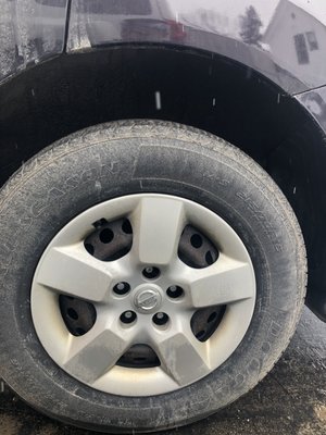 Before cleaning the wheel