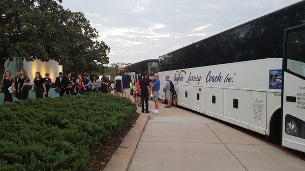 Angelic Luxury coach at Disney world