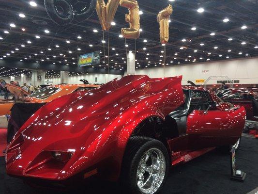 John Lowery's custom 1969 Corvette at Autorama----1st in his class!