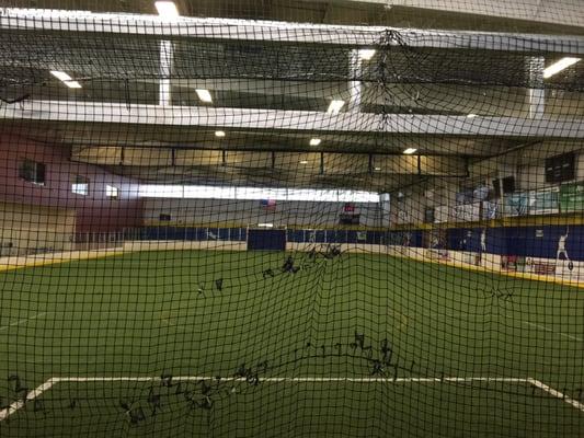 Indoor soccer field