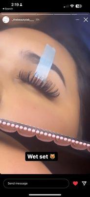 Lashes wet set