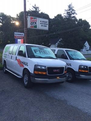 U-Haul rentals we have on site