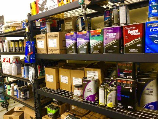 Paint, auto body, detailing supplies & tools