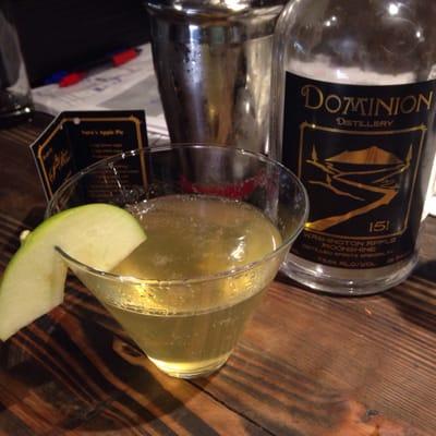 Apple Pie Cocktail with Dominion's 151.