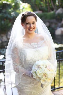 Stunning bride. Makeup by HueLaLa.