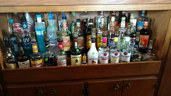 Only some of the liquor they have  ..there's more.