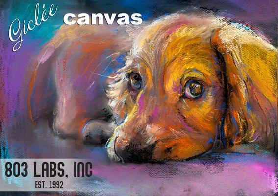 803 Labs, Inc. produces Giclee Canvas in house.