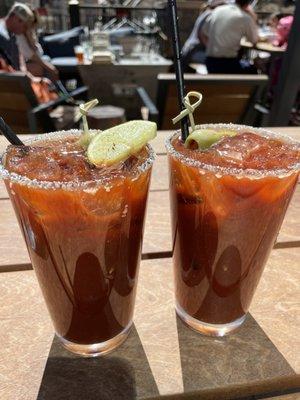 Bloody Marys on the patio on a sunny day - perfect