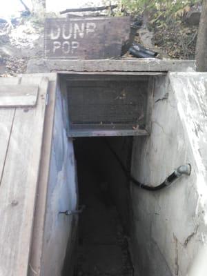 Modern entrance to the cave that hid the slaves.