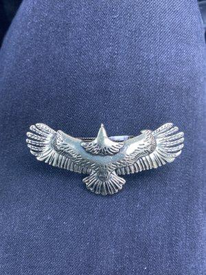 Eagle hair clip for my trip to Jackson Hole!