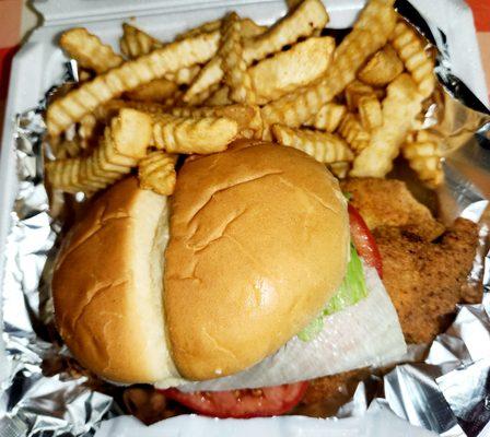 Catfish Deluxe with Fries