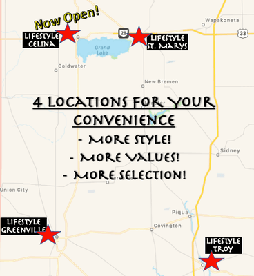 Visit us today, at any of our 4 locations!