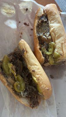 Mushroom cheesesteak.