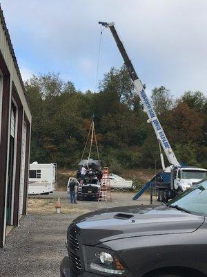 Unloading Boats.