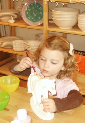 Glazing ceramics at Black Sheep Pottery