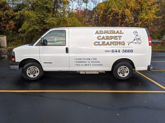 Carpet Cleaning Van.