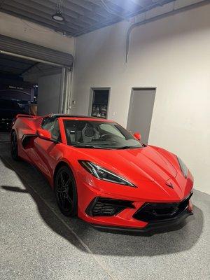 2023 corvette stingray front paint job !!