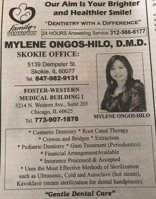 Hilo Mylene, DDS