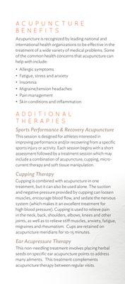 Acupuncture Brochure Page 2