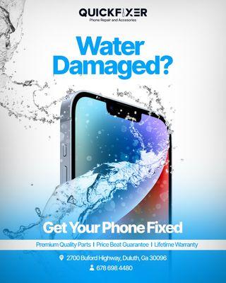 At Quick Fixer, we understand accidents happen, like spilling water on your beloved device. But don't worry, we've got you covered!