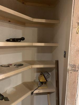 New pantry in progress