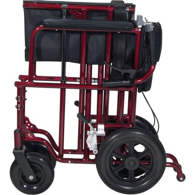 22" Bariatric Transport Chair Folded view