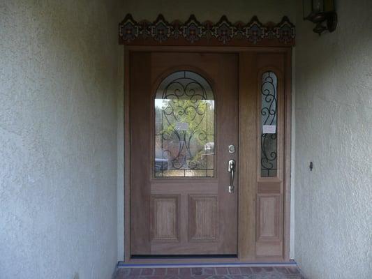 new door waiting to be stained