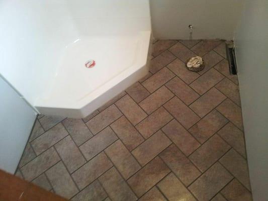 A very enjoyable tile job with a dimensional look