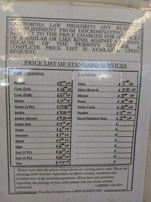 Prices