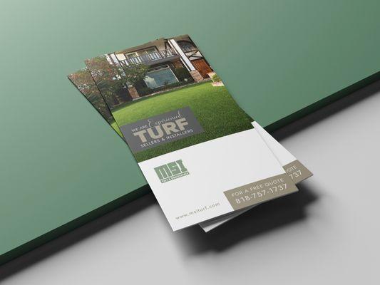 Flyer designed for a Turf company called MSI-Turf.