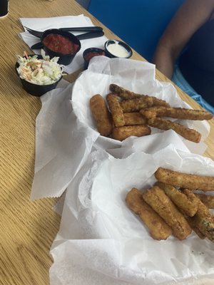 Mozzarella Sticks & Zucchini Fries