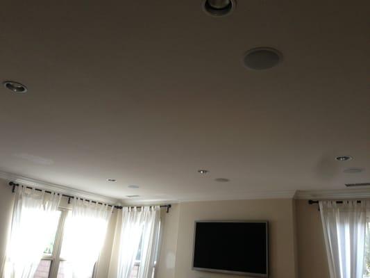 5.1 surround installed in my ceiling. Patchwork looks fantastic. Excellent job, guys!