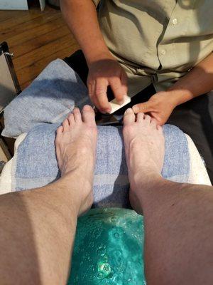 Ahhh, finally! A pedi