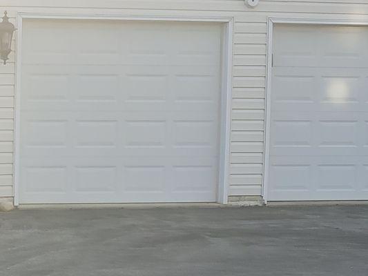 Two garage doors installed by a&j garage door