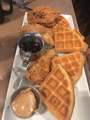 Chicken and waffles