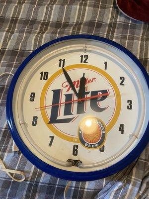 90s Miller Light Clock