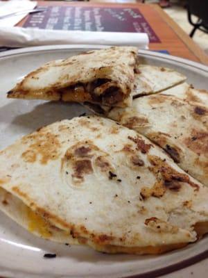 Beef fajita quesadilla